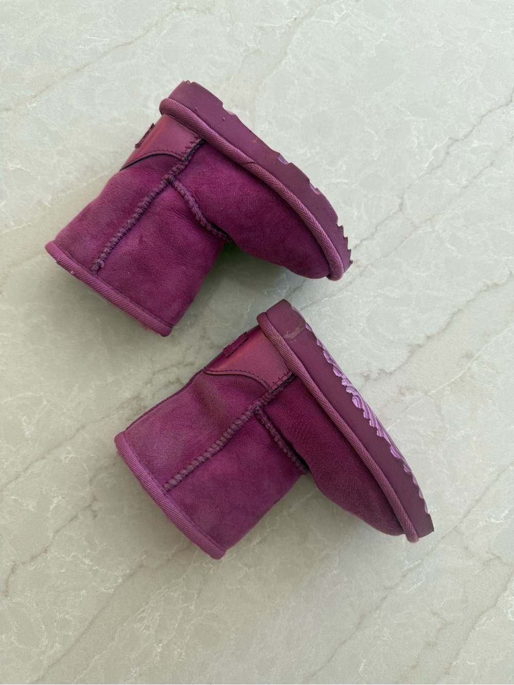 UGG Short Shearling Boots in Purple - Picture 4 of 9